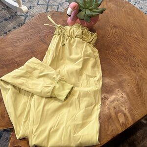 Light yellow. Lululemon pants size 2.